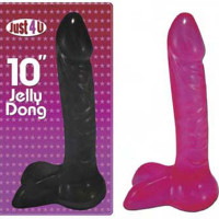 10 inch Transluctent Jelly Dong Black